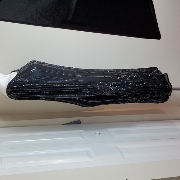 VINTAGE SILK Sequins bubble sleeve dress - Picture 3 of 15